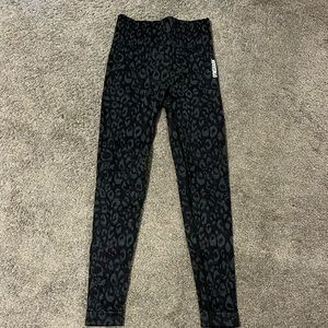 Gymshark Adapt Animal Seamless Leggings - Black, size small